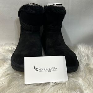 Kookaburra by UGG Women’s Delene Mini Suede Black Boots Size US 11 EU 42